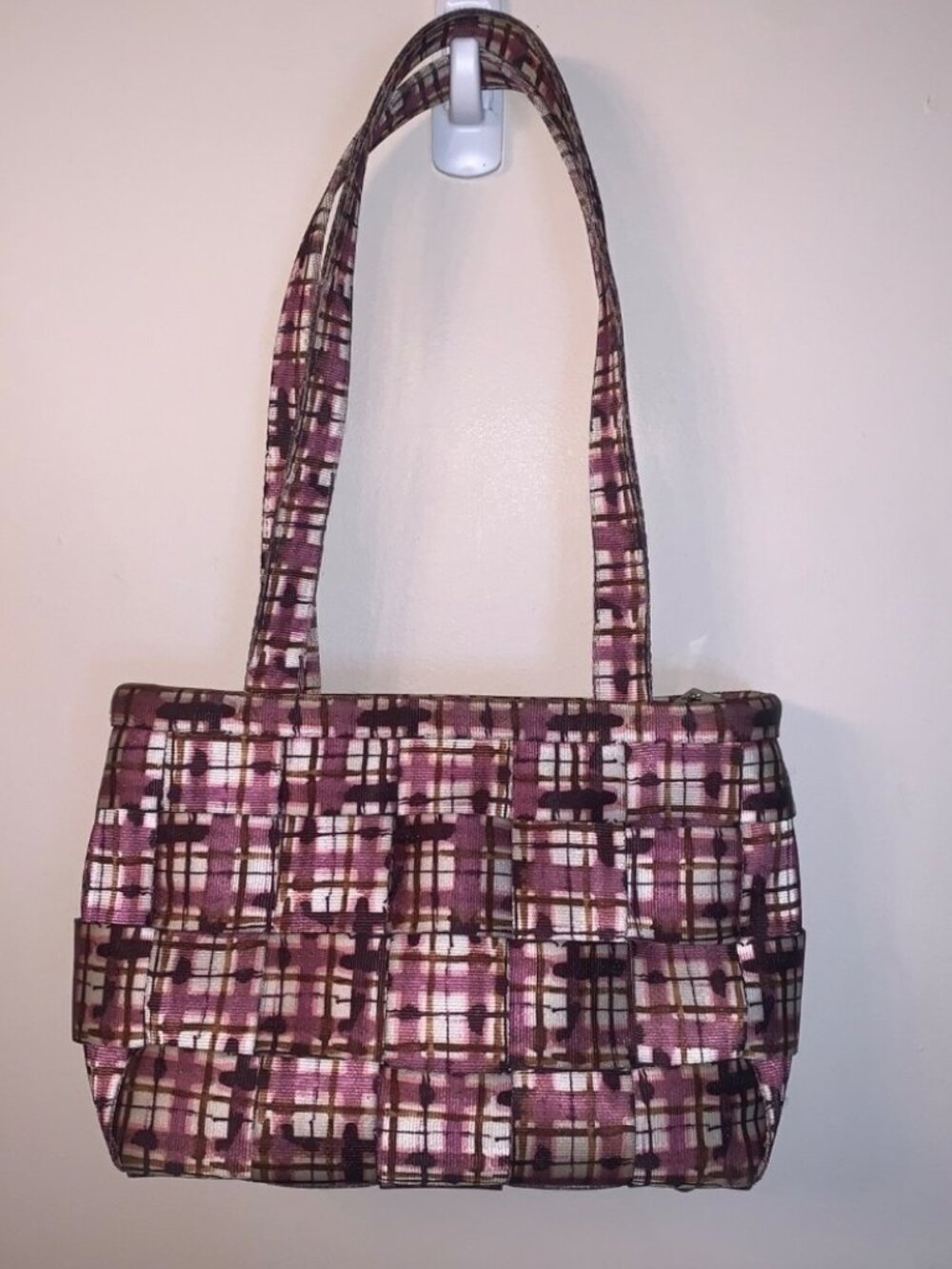 Harveys Purple Pink Seat Belt Bag Purse
